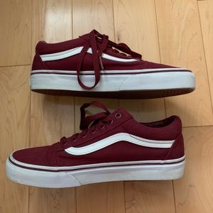 Burgundy Vans